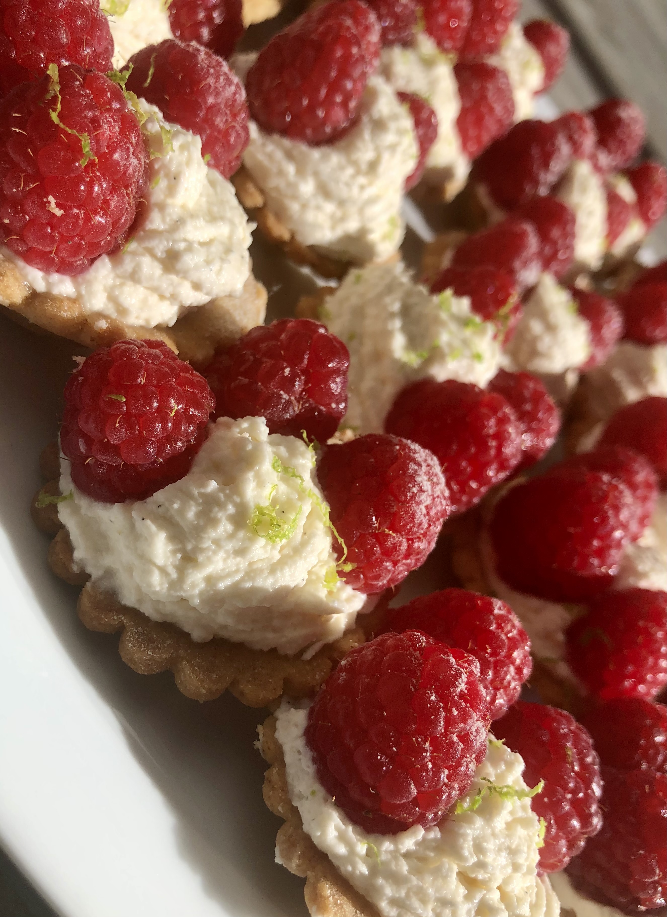 Tartelette aux framboises